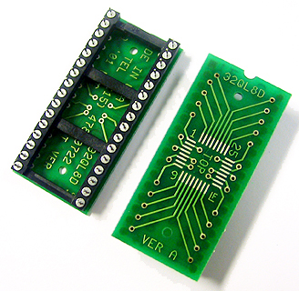 smt to through hole adapter for qfn